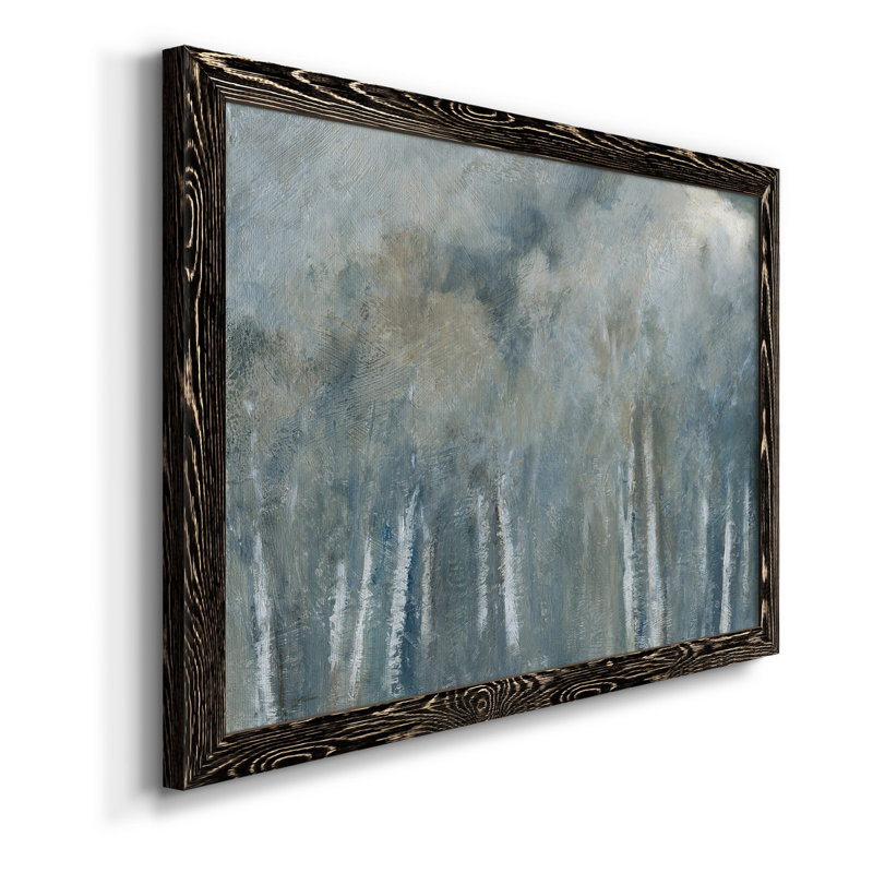 Birch Solitude - Peinture sur toile encadrée, Noir, H 31,5 po x l 23,5 po x P 1,5 po