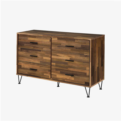 Hestia walnut wood veneer dressing table