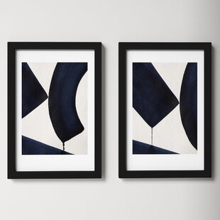 Geometric Cactus Set of 2 Modern Art Canvas Prints for Girls Bedroom Decor