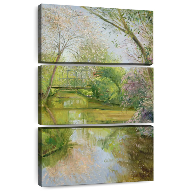 Printemps pleine floraison, H 32 po x l 20 po