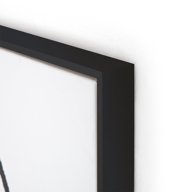 Black Framed Abstract Canvas Print 40" x 30"