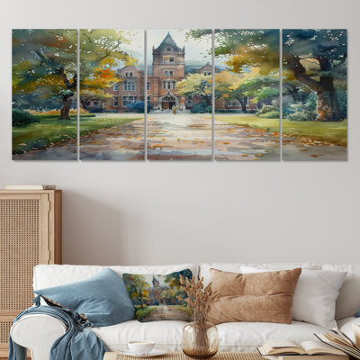 Ensemble de toiles vertes et grises