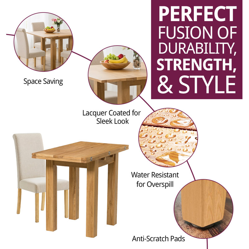 4 - Person Solid Oak Dining Set