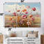 Mauve œillets, charme de campagne I - ensemble d'art sur toile-107737578-107737583