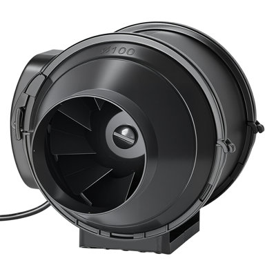 Ventilateur à conduit en ligne, ventilateur d'extraction en ligne silencieux de 4 po, puissants ventilateurs à moteur à courant alternatif de 180 pi³ / min pour booster de refroidissement, débit d'air élevé, ventilateurs de ventilation pour tentes 