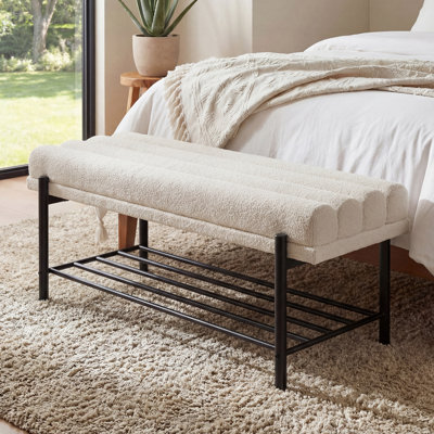 Tufted Upholstered Storage Bench