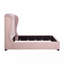 1PC Wingback Headboard Full Bed Upholstered Chenille Fabric