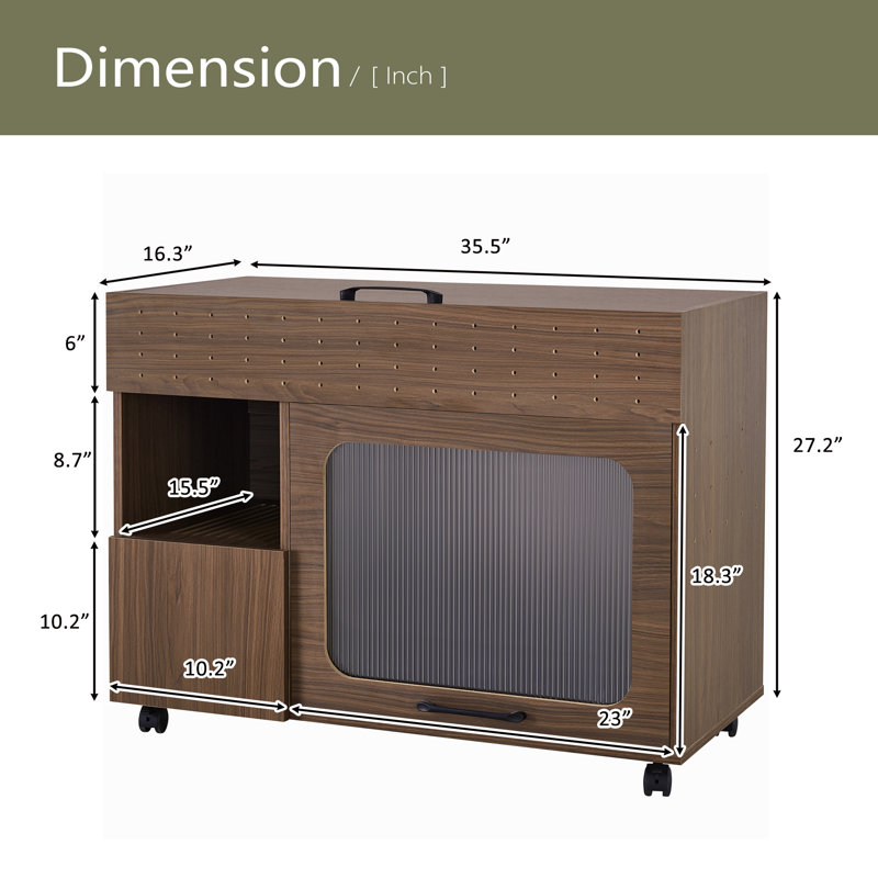 Litière multi-usage avec rangement pour meubles