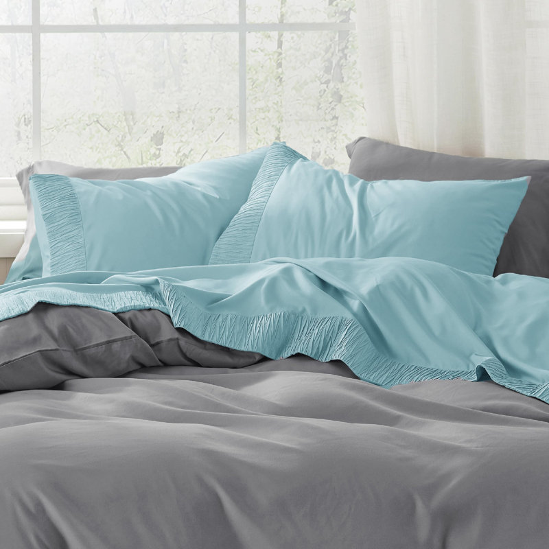 Bedsure Polyester Microfiber Sheet Set Hotel Luxury Sheets, Easy Care Cooling Bed Sheet Set 84GSM(80" x 95")GentleSoft™️