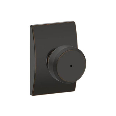F Series Bowery Privacy Knobset with Century Rosette