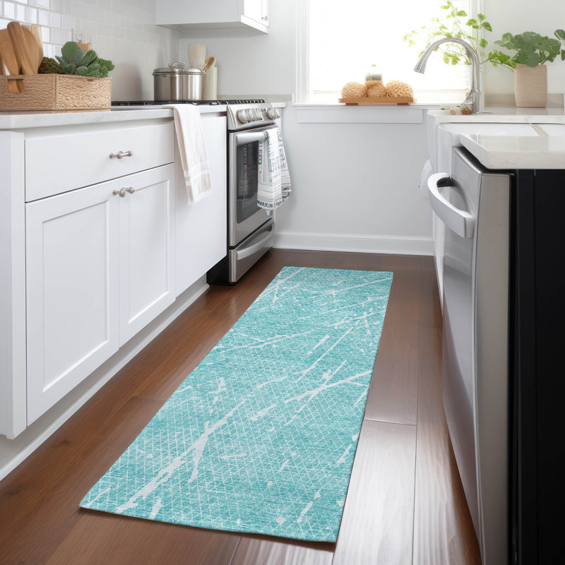 Mukul Abstract Indoor / Outdoor Rug, Runner 2'3" x 7'6"