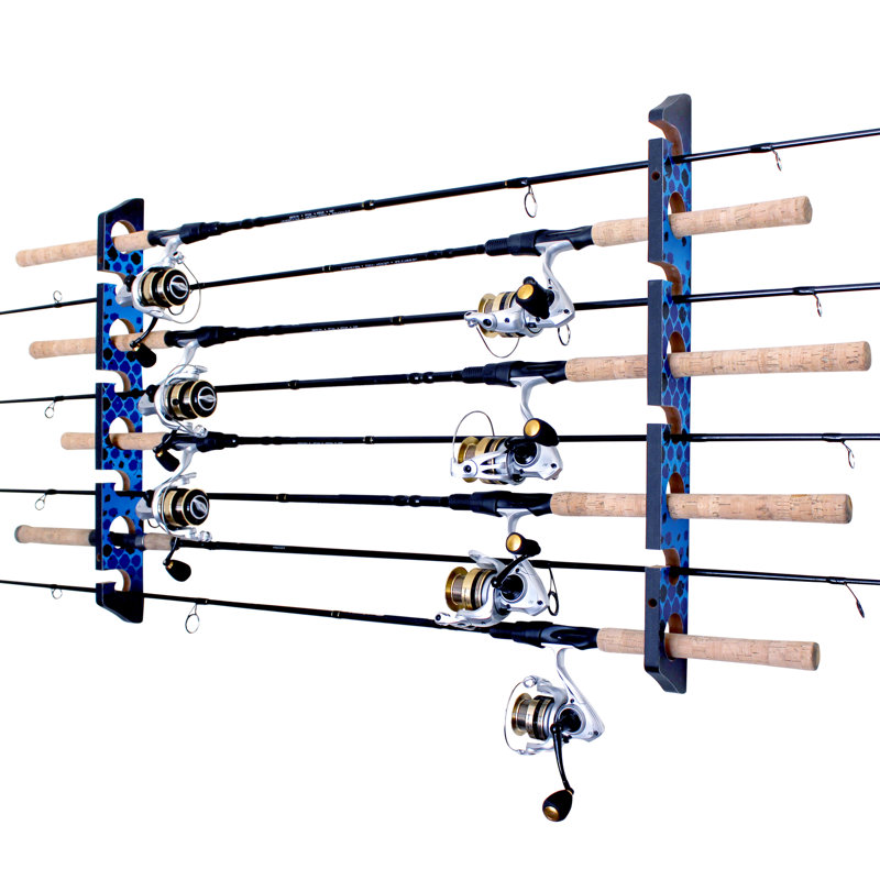 8 Rod Wall/Ceiling Rack, Blue