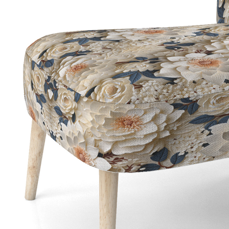 Lace Botanics III - Chaise d'appoint rembourrée Cottage