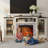 70" Entertainment Center Tv Stand With 23" Electric Fireplace