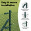 Vidaxl Chain Link Fence With 7 Posts Galvanised Steel-114858439-114858438