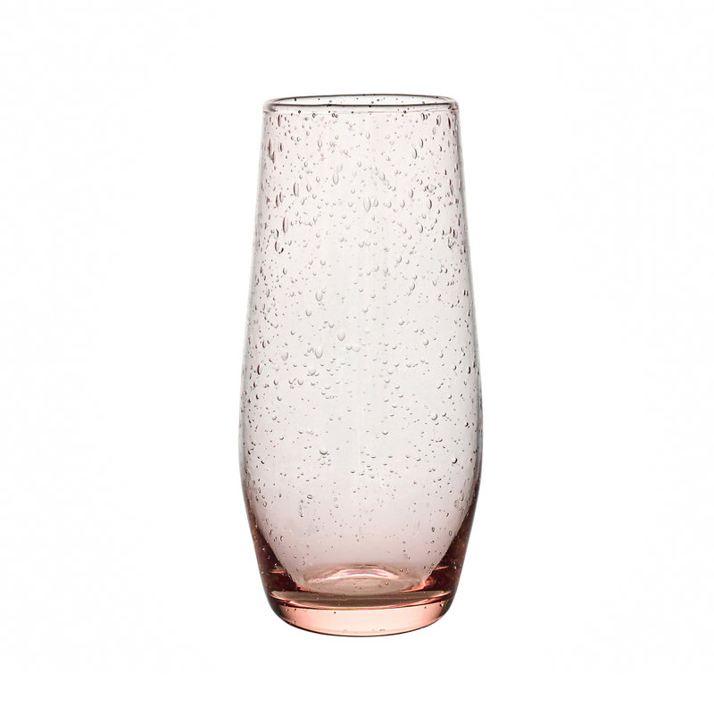 Provence Stemless Flute, Clear/Blush