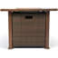 Bareen Square Powder Coated Steel Propane Smokeless Fire Pit Table with Hidden Fuel Tank