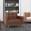 Ensemble de 5 fauteuils d'appoint rembourrés en similicuir de 36,61 po de largeur-119024537