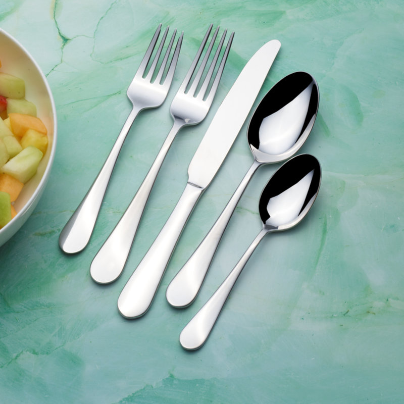 Towle Living Basic 20 Piece Flatware Set, Service For 4, 18/0 Stainless Steel