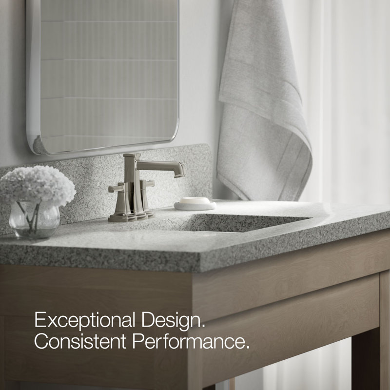 Riff Centerset Bathroom Sink Faucet, 1.2 GPM, Polished Nickel