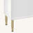 Modern Sideboard Buffet Cabinet with Marble Top & Amber Glass Doors – Storage Cabinet with Gold Legs & Handles-1730081288-1720102798