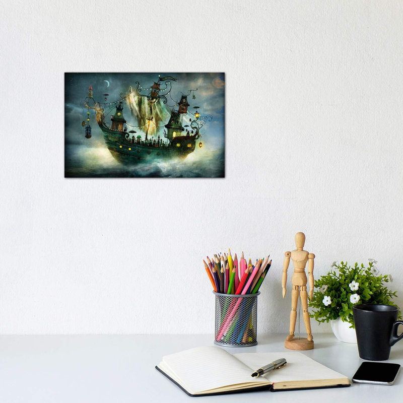 Flying Rigmor by Alexander Jansson - Wrapped Canvas Print, 20.32 cm H x 30.48 cm W