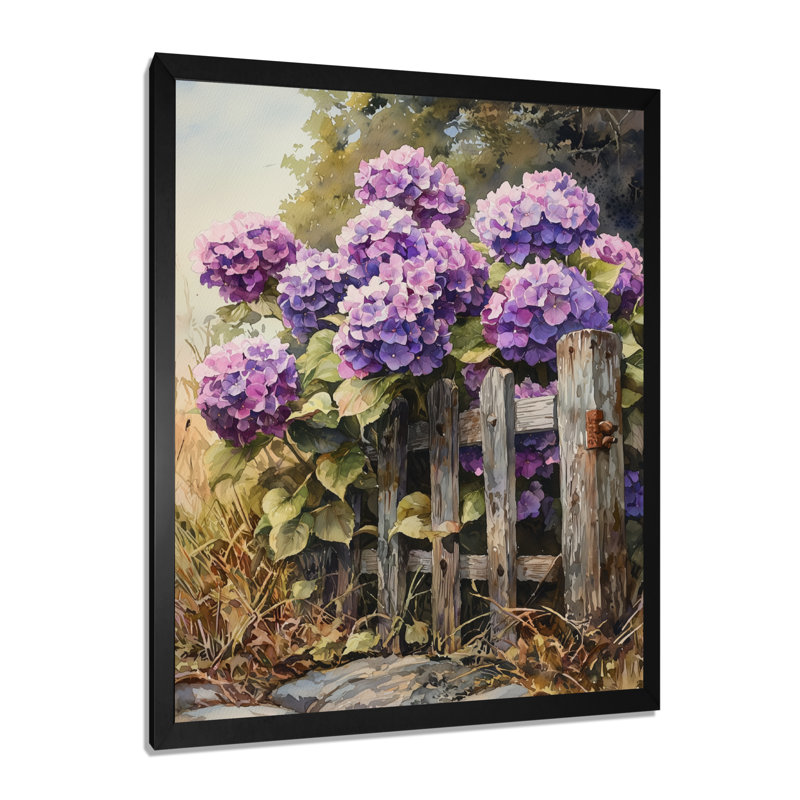 Leandra - Art mural sur toile à motif floral, H 44 po x l 34 po, Noir, noir, noir, noir