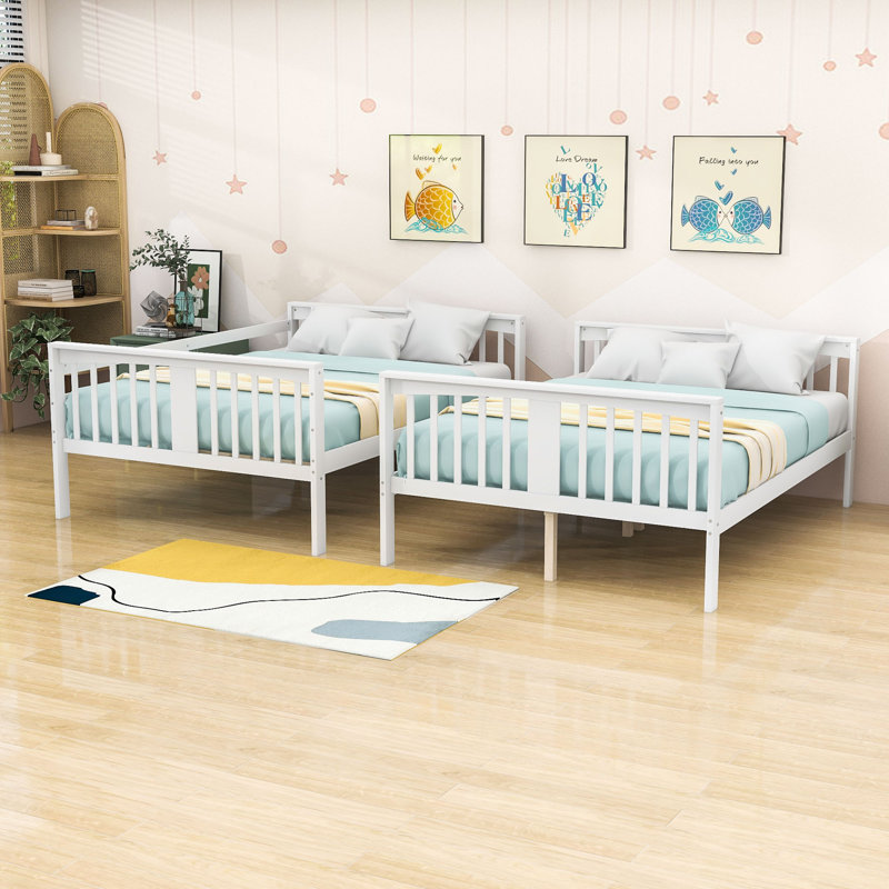 Gurwinder Kids Full Over Full Bunk Bed, White