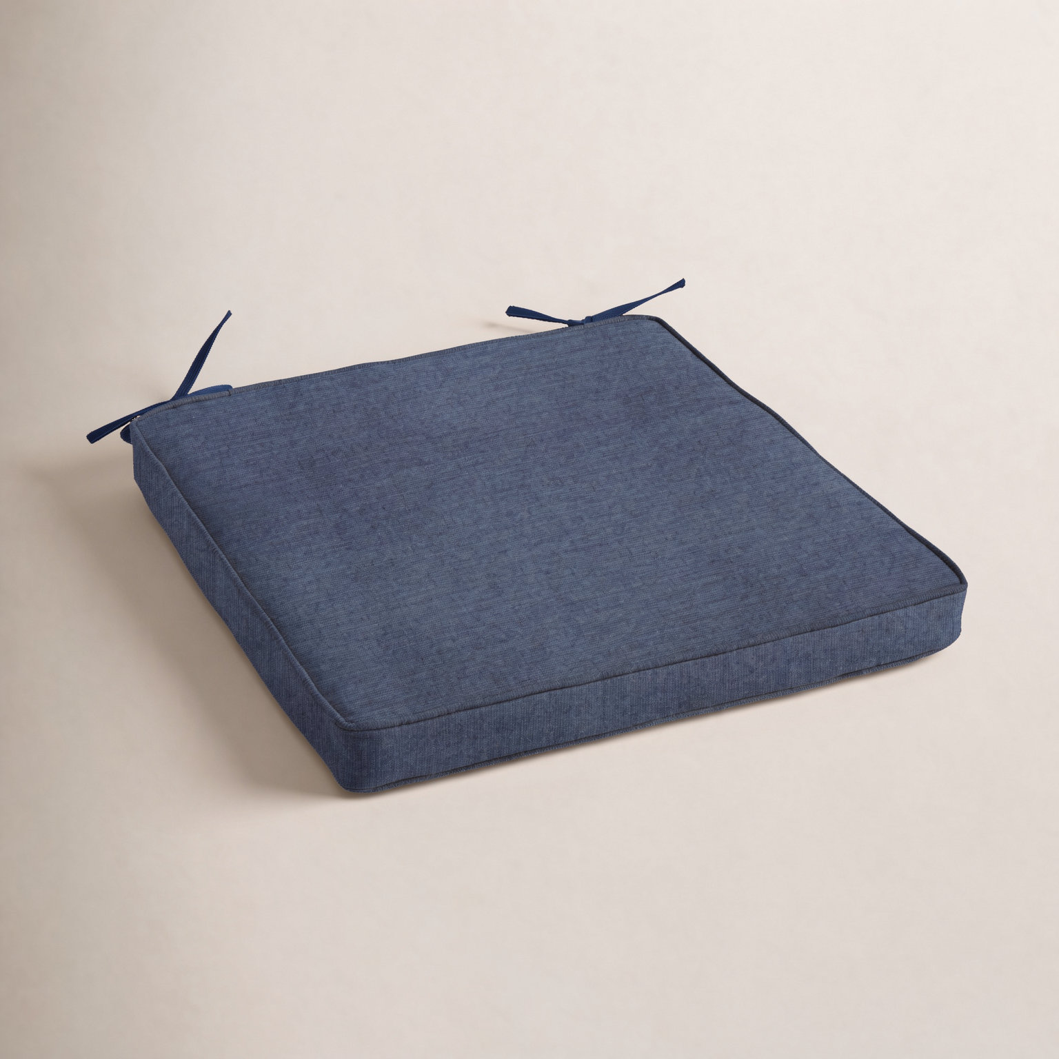Sunbrella Outdoor Dining Chair Cushion, Spectrum Indigo Sunbrella