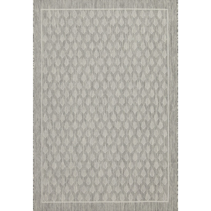7 pi 10 po X 10 pi 3 po Tapis Sunshine Gchar2009 - argent, teint, pour la décoration intérieure et le patio en polypropylène argenté, facile à nettoyer à l'intérieur