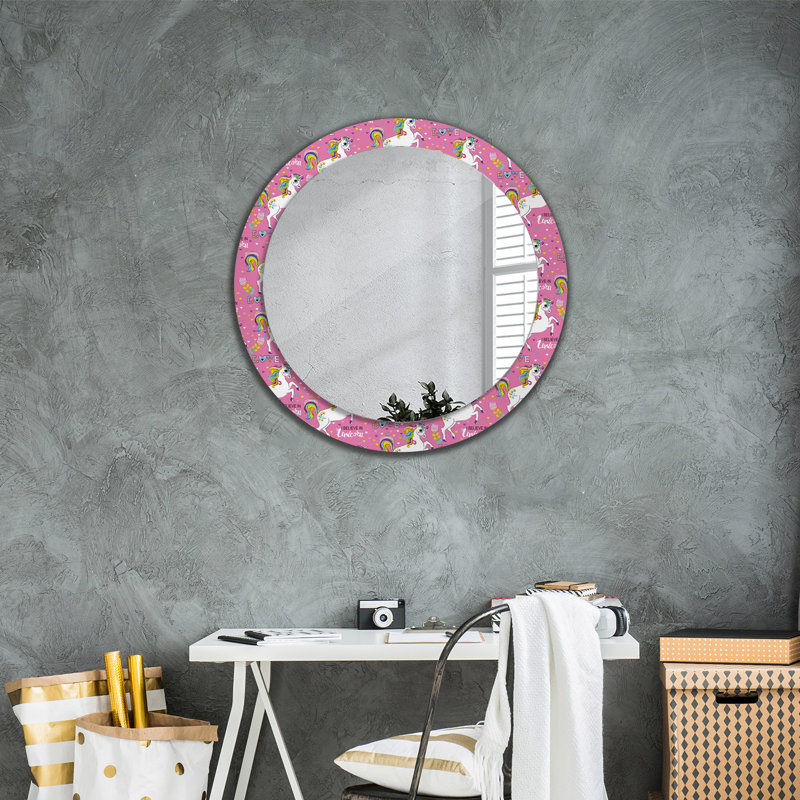 Huldar Glass Flat Wall Mirror, 80cm x 80cm