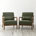 Walnut Frame/Hunter Green Cushion