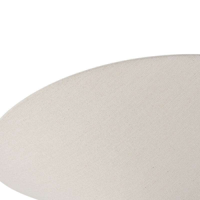 Plafonnier semi-encastré en tissu 3 lumières en forme de champignon