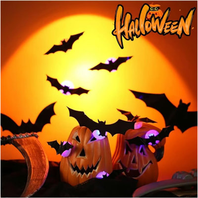 PVC Wall Mounted Halloween Spiders Outdoor Decorative Mural