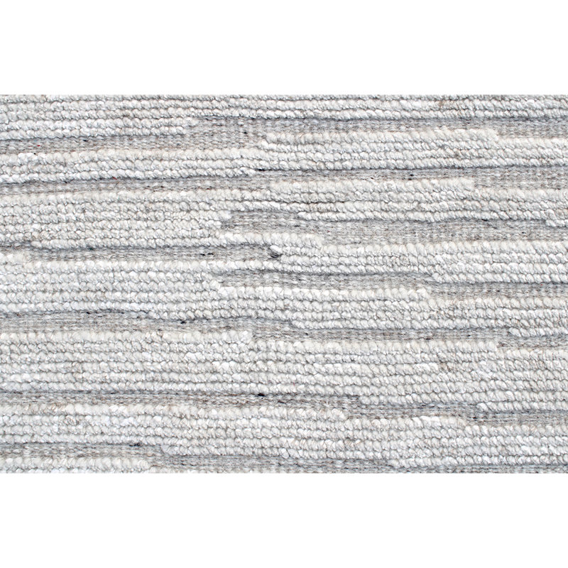 Tapis beige / gris noué à la main de haute qualité, Rectangle 6 pi x 9 pi