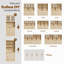 Portes à double vitrage Chen et armoires de comptoir et bibliothèque ouvertes-1876543581