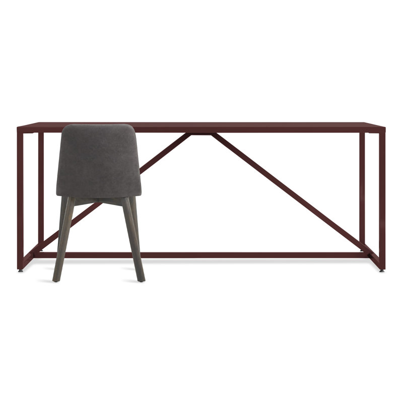Strut Dining Table, 35" W x 75" L, Oxblood, Standard (29" Height)