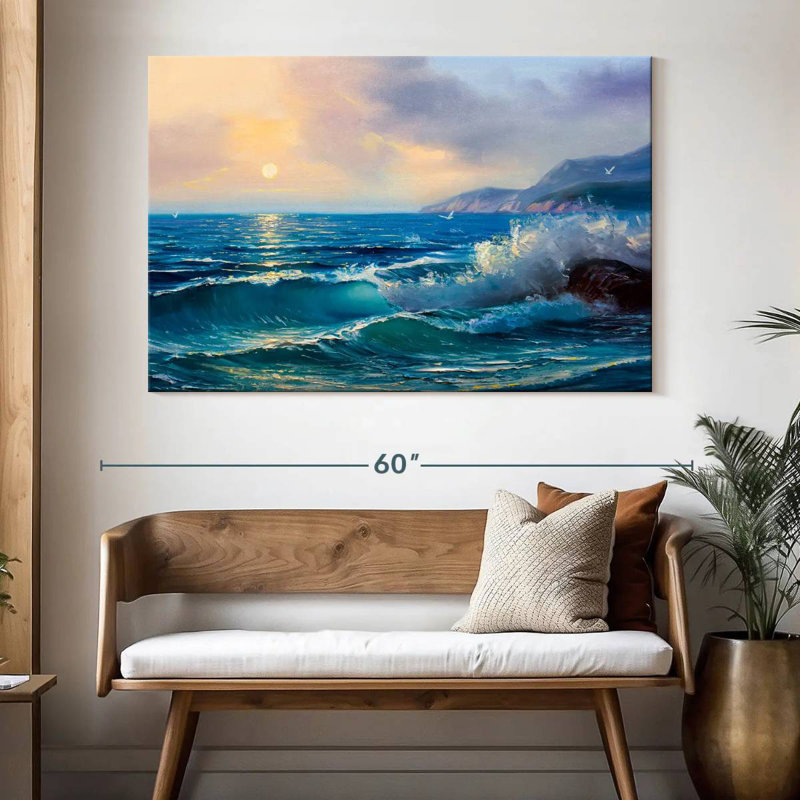 Gillard Morning Seascape, H 34 po x l 51 po