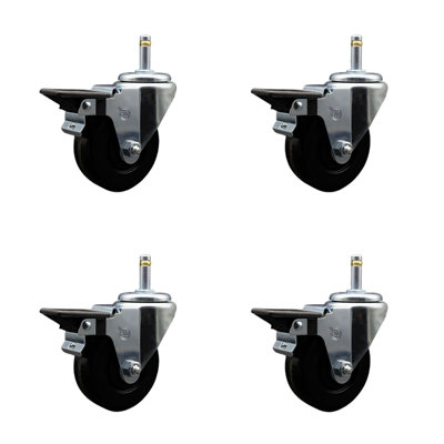 Swivel Grip Ring Stem Caster