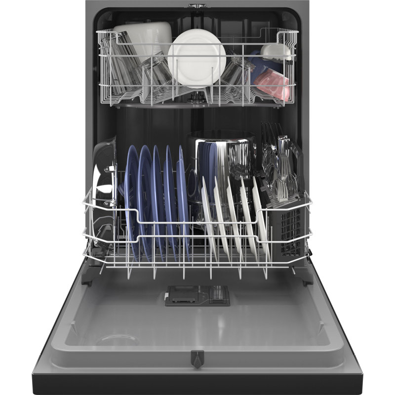 24" 52 dBA Built-In Digital Control Dishwasher, Black