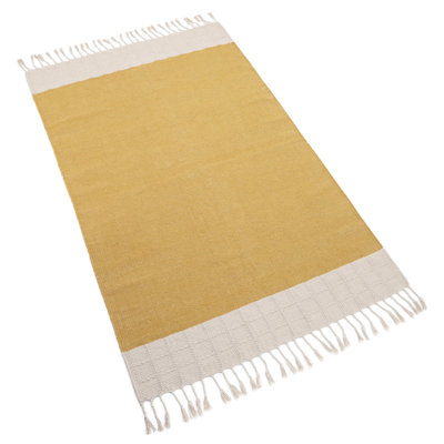 Khronos Solid Colour Hand Woven 100cm X 150cm Area Rug