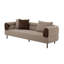 Plume - Modern Brown Fabric Sofa