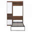 Lit escamotable peu encombrant avec armoire, parfait pour les pièces polyvalentes et les petits appartements, combinant confort et rangement