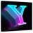 Keiri Futuristic Neon Letter Y-109358444