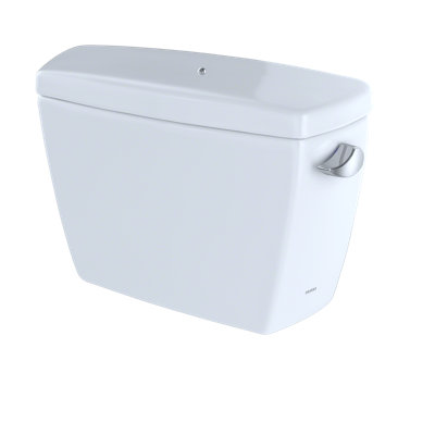 TOTO® Eco Drake® E-Max® 1.28 GPF Toilet Tank with Right-Hand Trip Lever and Bolt Down Lid, Cotton White
