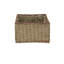 5 Drawer Seagrass Wicker Storage Tower with Handwoven Rattan Design and Strong Metal Frame