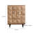 Retro Hand-carved Solid Wood Accent Cabinet