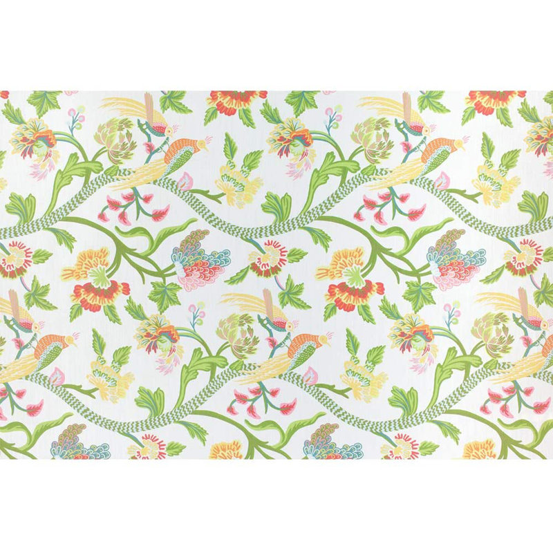 Peel & Stick Floral Border, 66" L x 96" W, White