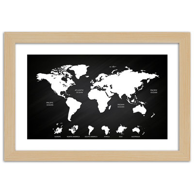 World Map - Single Picture Frame Print