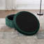 Repose-pieds rond avec rangement en velours, vert citrouille